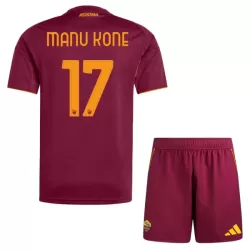 AS Roma Manu Kone 17 Fotbollströja Barn Hemma 2025/26 AS Roma Manu Kone 17 Fotbollströja Barn Hemma 2025/26