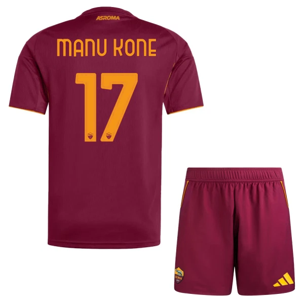 AS Roma Manu Kone 17 Fotbollströja Barn Hemma 2025/26 AS Roma Manu Kone 17 Fotbollströja Barn Hemma 2025/26