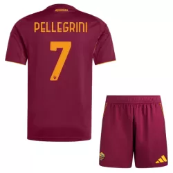 AS Roma Pellegrini 7 Fotbollströja Barn Hemma 2025/26 AS Roma Pellegrini 7 Fotbollströja Barn Hemma 2025/26