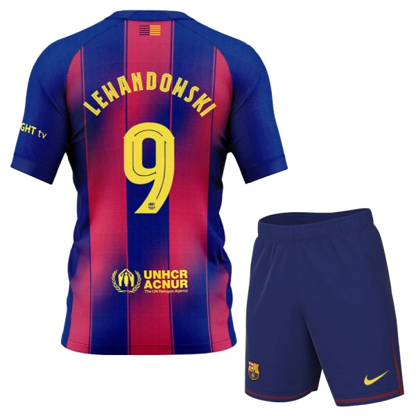 FC Barcelona Lewandowski 9 Fotbollströja Barn Hemma 2025/26 FC Barcelona Lewandowski 9 Fotbollströja Barn Hemma 2025/26