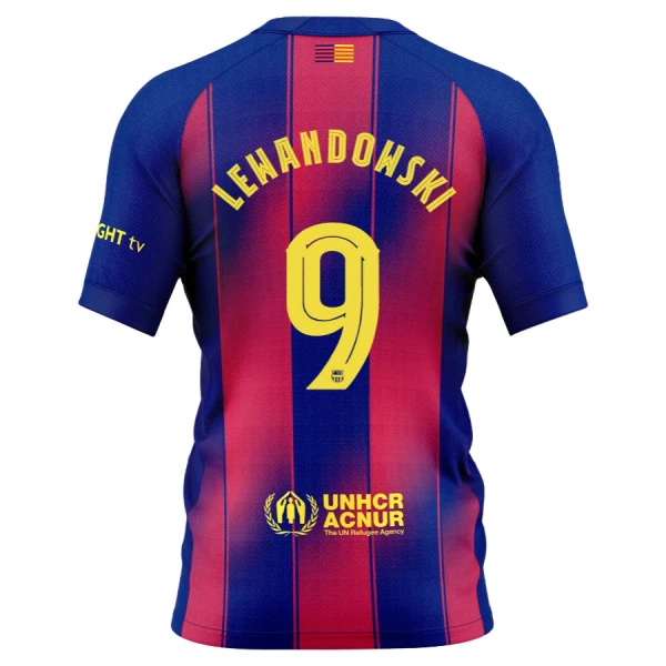 FC Barcelona Lewandowski 9 Fotbollströja Hemma 2025/26 FC Barcelona Lewandowski 9 Fotbollströja Hemma 2025/26