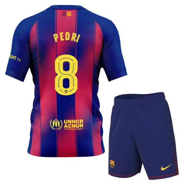 FC Barcelona Pedri 8 Fotbollströja Barn Hemma 2025/26 FC Barcelona Pedri 8 Fotbollströja Barn Hemma 2025/26