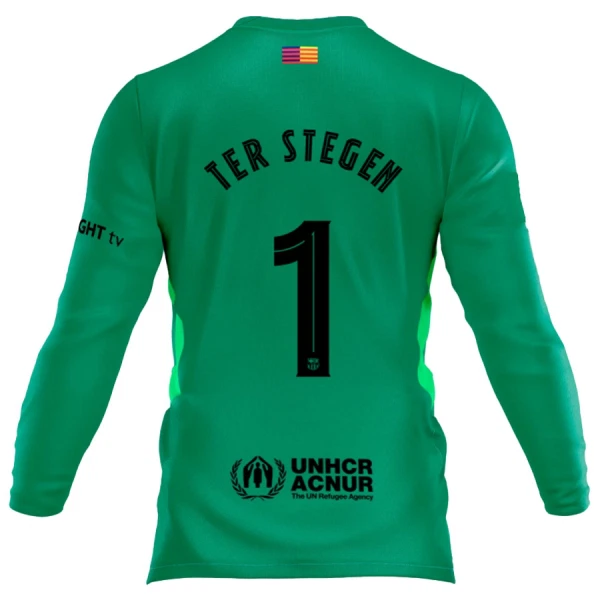 FC Barcelona Ter Stegen 1 Målvakt Fotbollströja 2025/26 Långärmad FC Barcelona Ter Stegen 1 Målvakt Fotbollströja 2025/26 Långärmad