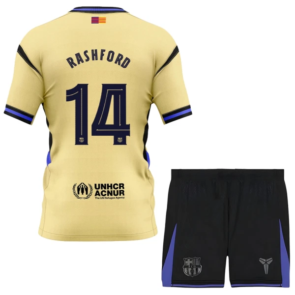 FC Barcelona x Kobe Bryant Rashford 14 Fotbollströja Barn Borta 2025/26