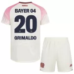 Bayer Leverkusen Alejandro Grimaldo 20 Fotbollströja Barn Borta 2025/26