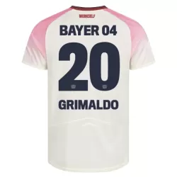Bayer Leverkusen Alejandro Grimaldo 20 Fotbollströja Borta 2025/26 Bayer Leverkusen Alejandro Grimaldo 20 Fotbollströja Borta 2025/26