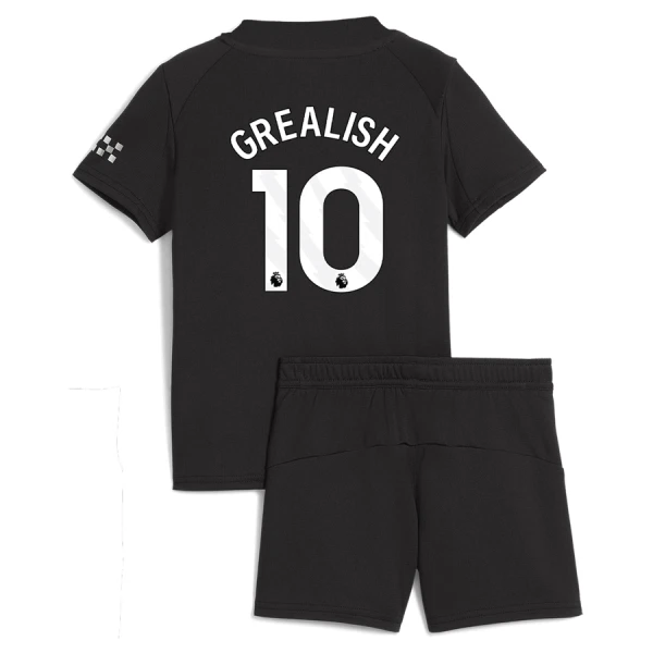 Manchester City Grealish 10 Fotbollströja Barn Borta 2025/26 Manchester City Grealish 10 Fotbollströja Barn Borta 2025/26