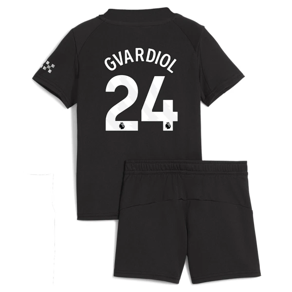 Manchester City Gvardiol 24 Fotbollströja Barn Borta 2025/26 Manchester City Gvardiol 24 Fotbollströja Barn Borta 2025/26