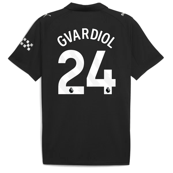 Manchester City Gvardiol 24 Fotbollströja Borta 2025/26 Manchester City Gvardiol 24 Fotbollströja Borta 2025/26