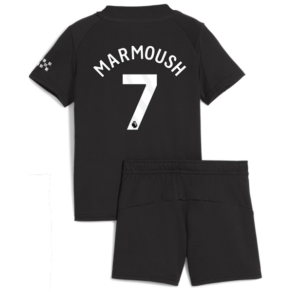 Manchester City Marmoush 7 Fotbollströja Barn Borta 2025/26 Manchester City Marmoush 7 Fotbollströja Barn Borta 2025/26