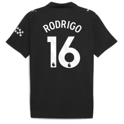 Manchester City Rodrigo 16 Fotbollströja Borta 2025/26 Manchester City Rodrigo 16 Fotbollströja Borta 2025/26