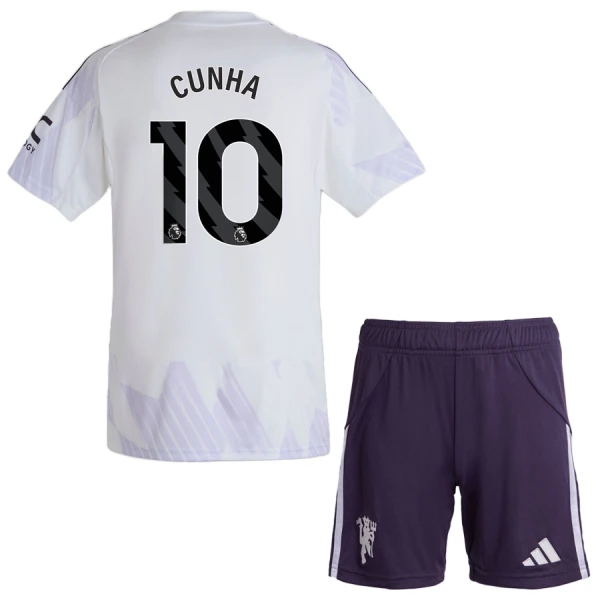 Manchester United Cunha 10 Fotbollströja Barn Borta 2025/26 Manchester United Cunha 10 Fotbollströja Barn Borta 2025/26