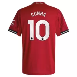 Manchester United Cunha 10 Fotbollströja Hemma 2025/26