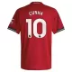 Manchester United Cunha 10 Fotbollströja Hemma 2025/26 Manchester United Cunha 10 Fotbollströja Hemma 2025/26