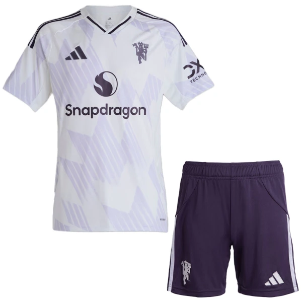 Manchester United Fotbollströja Barn Borta 2025/26 Manchester United Fotbollströja Barn Borta 2025/26