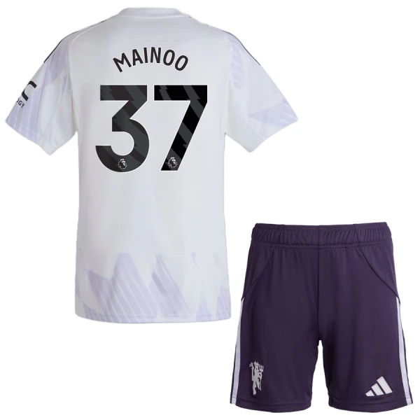 Manchester United Mainoo 37 Fotbollströja Barn Borta 2025/26 Manchester United Mainoo 37 Fotbollströja Barn Borta 2025/26
