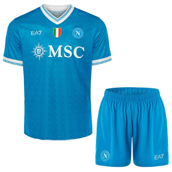 Napoli Fotbollströja Barn Hemma 2025/26 Napoli Fotbollströja Barn Hemma 2025/26