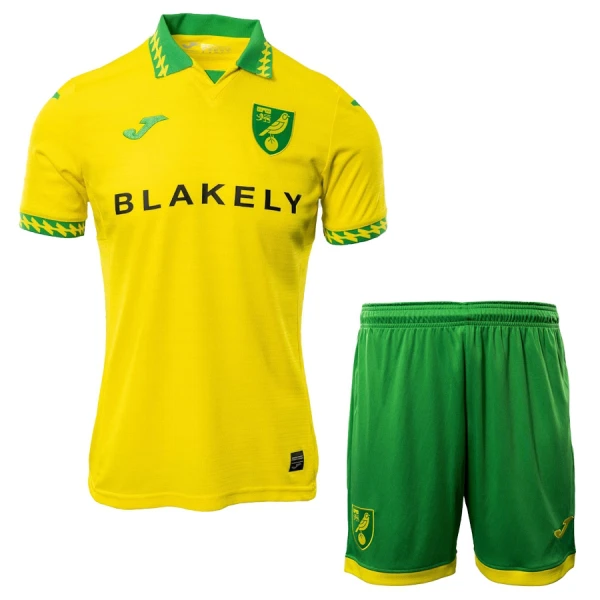 Norwich City Fotbollströja Barn Hemma 2025/26 Norwich City Fotbollströja Barn Hemma 2025/26