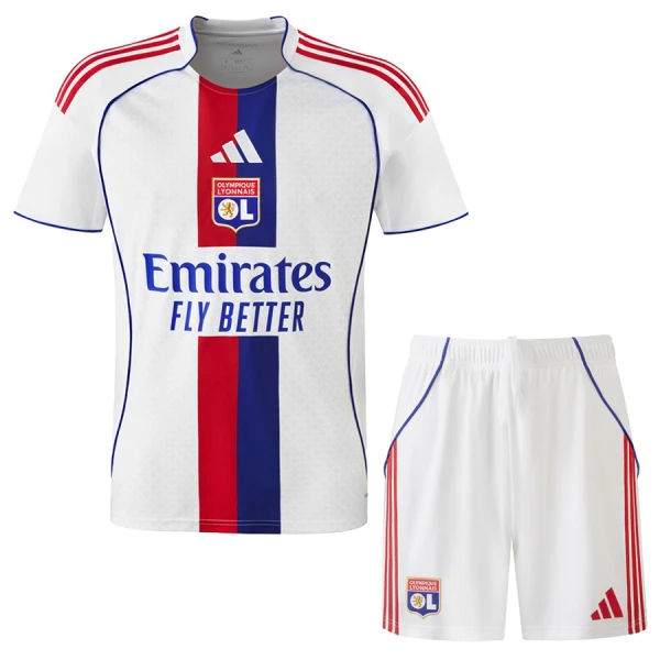 Olympique Lyon Fotbollströja Barn Hemma 2025/26 Olympique Lyon Fotbollströja Barn Hemma 2025/26