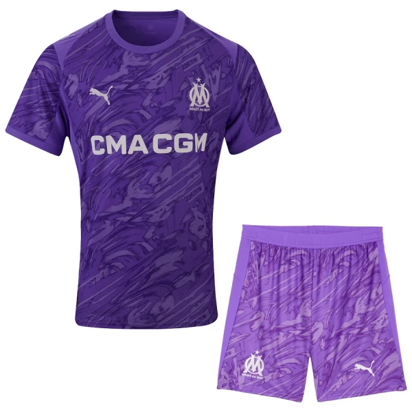 Olympique Marseille Målvakt Fotbollströja Barn 2025/26 Lila Olympique Marseille Målvakt Fotbollströja Barn 2025/26 Lila