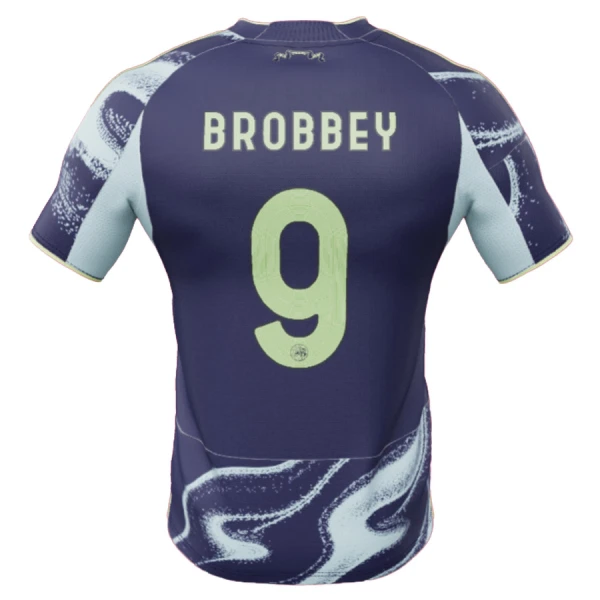 Ajax Amsterdam Brobbey 9 Fotbollströja Borta 2025/26