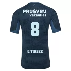 Feyenoord Rotterdam Q. Timber 8 Fotbollströja Borta 2025/26 Feyenoord Rotterdam Q. Timber 8 Fotbollströja Borta 2025/26