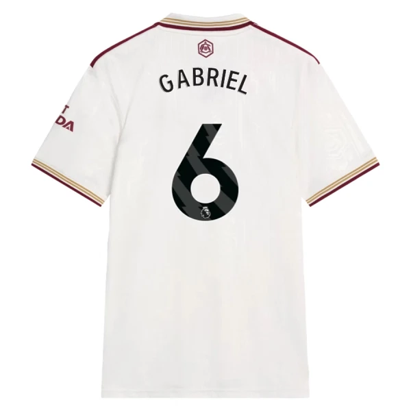 Arsenal Gabriel 6 Fotbollströja Tredje 2025/26 Arsenal Gabriel 6 Fotbollströja Tredje 2025/26