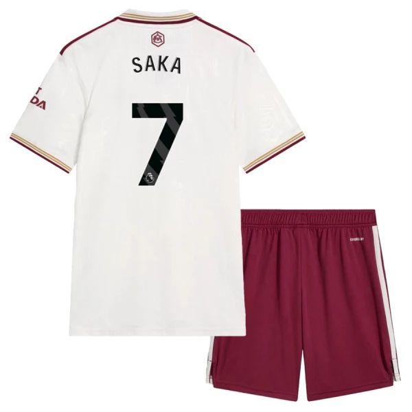 Arsenal Saka 7 Fotbollströja Barn Tredje 2025/26 Arsenal Saka 7 Fotbollströja Barn Tredje 2025/26