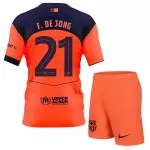 FC Barcelona Frenkie de Jong 21 Fotbollströja Barn Tredje 2025/26
