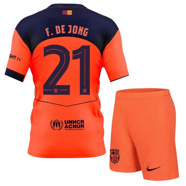 FC Barcelona Frenkie de Jong 21 Fotbollströja Barn Tredje 2025/26 FC Barcelona Frenkie de Jong 21 Fotbollströja Barn Tredje 2025/26