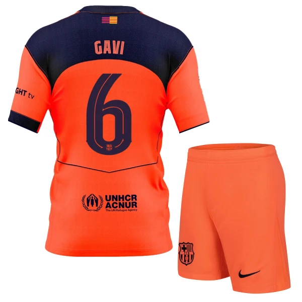 FC Barcelona Gavi 6 Fotbollströja Barn Tredje 2025/26 FC Barcelona Gavi 6 Fotbollströja Barn Tredje 2025/26