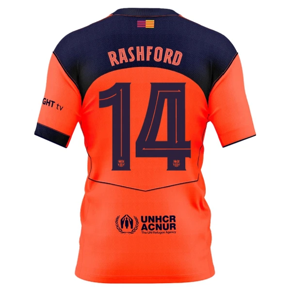 FC Barcelona Rashford 14 Fotbollströja Tredje 2025/26 FC Barcelona Rashford 14 Fotbollströja Tredje 2025/26