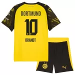 Borussia Dortmund Brandt 10 Fotbollströja Barn Hemma 2025/26