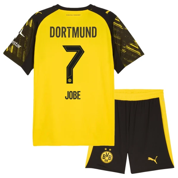 Borussia Dortmund Jobe 7 Fotbollströja Barn Hemma 2025/26 Borussia Dortmund Jobe 7 Fotbollströja Barn Hemma 2025/26