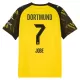 Borussia Dortmund Jobe 7 Fotbollströja Hemma 2025/26 Borussia Dortmund Jobe 7 Fotbollströja Hemma 2025/26