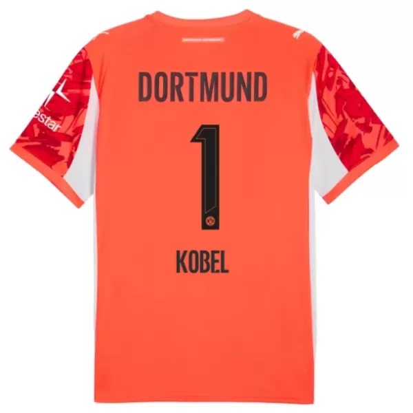 Borussia Dortmund Kobel 1 Målvakt Fotbollströja 2025/26 Röd Borussia Dortmund Kobel 1 Målvakt Fotbollströja 2025/26 Röd