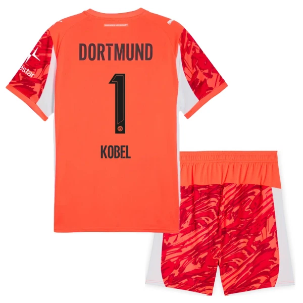 Borussia Dortmund Kobel 1 Målvakt Fotbollströja Barn 2025/26 Röd Borussia Dortmund Kobel 1 Målvakt Fotbollströja Barn 2025/26 Röd