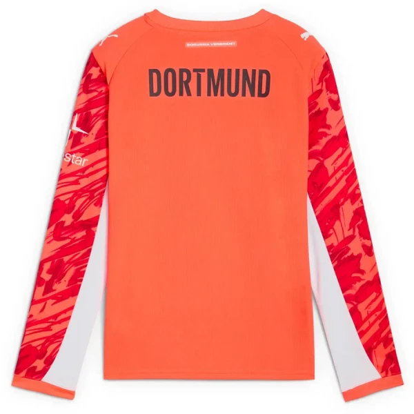 Borussia Dortmund Målvakt Fotbollströja 2025/26 Röd Långärmad