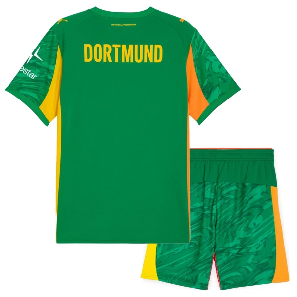 Borussia Dortmund Målvakt Fotbollströja Barn 2025/26 Grön