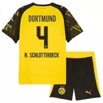 Borussia Dortmund N. Schlotterbeck 4 Fotbollströja Barn Hemma 2025/26