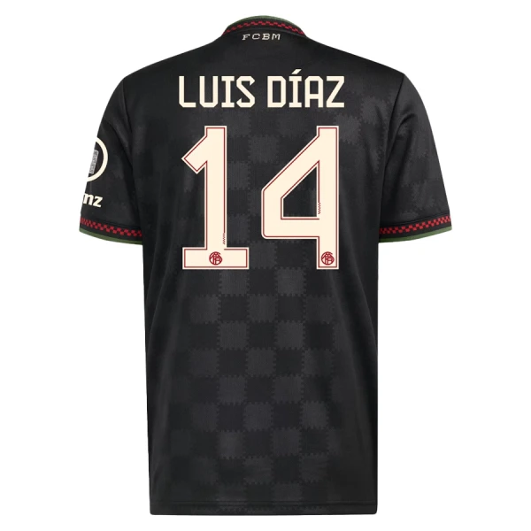 FC Bayern München Luis Díaz 14 Fotbollströja Tredje 2025/26 FC Bayern München Luis Díaz 14 Fotbollströja Tredje 2025/26
