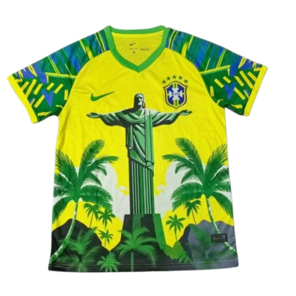 Brasilien Fotbollströja 2025 Grön - Speciell Brasilien Fotbollströja 2025 Grön - Speciell