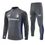 Feyenoord Rotterdam Träningströjasats Quarter-Zip 2025/26 Grå