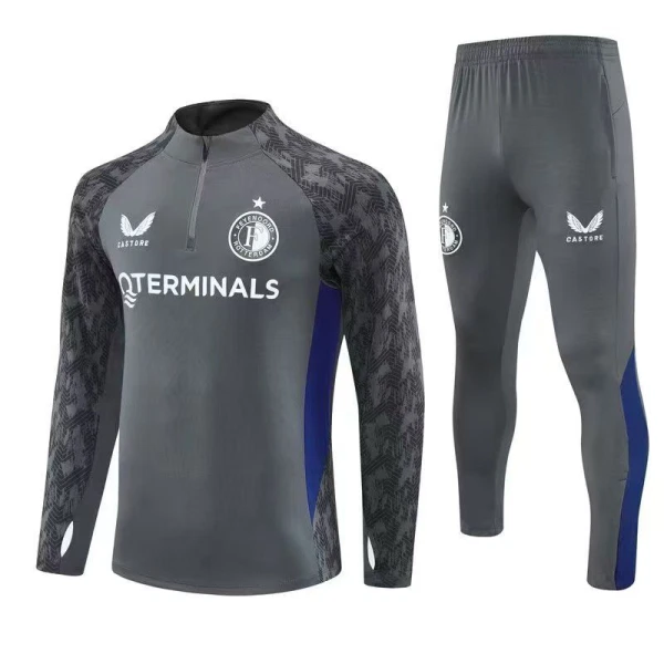 Feyenoord Rotterdam Träningströjasats Quarter-Zip 2025/26 Grå Feyenoord Rotterdam Träningströjasats Quarter-Zip 2025/26 Grå