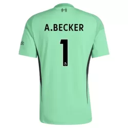 Liverpool A. Becker 1 Målvakt Fotbollströja 2025/26 Grön Liverpool A. Becker 1 Målvakt Fotbollströja 2025/26 Grön
