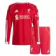 Liverpool Fotbollströja Barn Hemma 2025/26 Långärmad Liverpool Fotbollströja Barn Hemma 2025/26 Långärmad