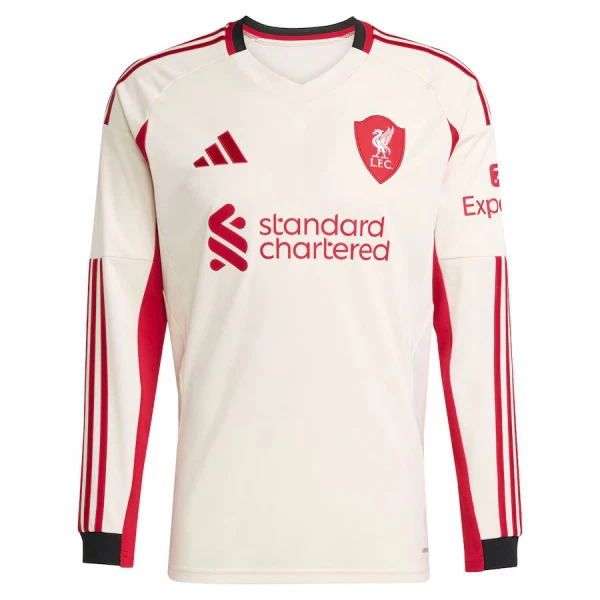 Liverpool Fotbollströja Borta 2025/26 Långärmad Liverpool Fotbollströja Borta 2025/26 Långärmad