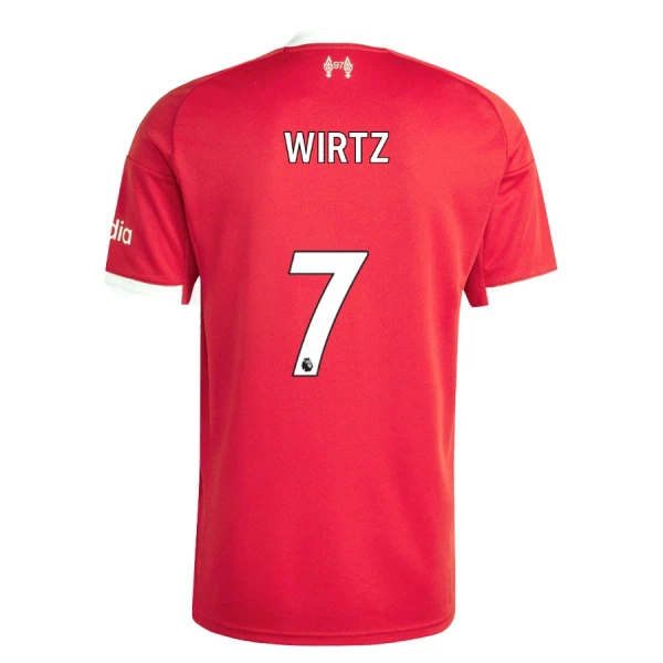 Liverpool Wirtz 7 Fotbollströja Hemma 2025/26 Liverpool Wirtz 7 Fotbollströja Hemma 2025/26