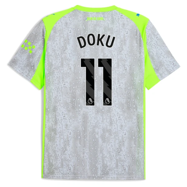 Manchester City Doku 11 Fotbollströja Tredje 2025/26 Manchester City Doku 11 Fotbollströja Tredje 2025/26