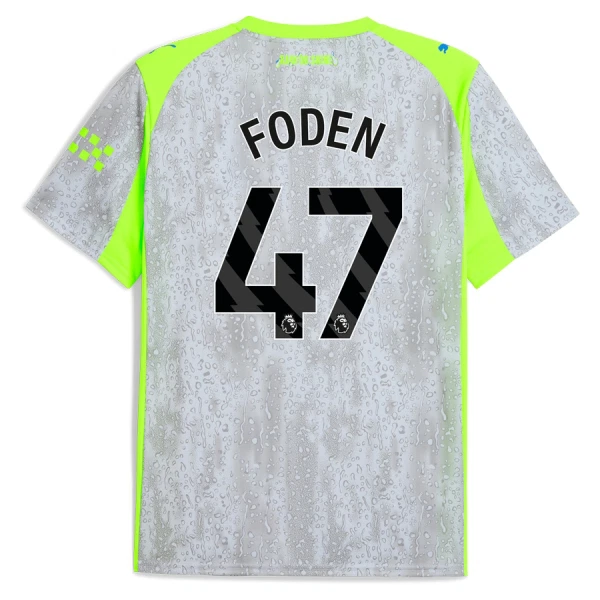 Manchester City Foden 47 Fotbollströja Tredje 2025/26 Manchester City Foden 47 Fotbollströja Tredje 2025/26